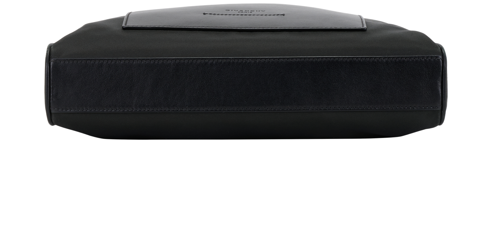 Logo Crossbody, &pound;250, Handbags, Black, Leather/Nylon, Top view